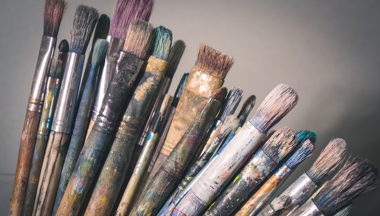 Why the arts? - Collection of paintbrushes